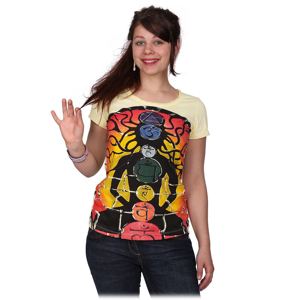 Damska koszulka Mirror z krótkim rękawem Meditation Yellow Thailand