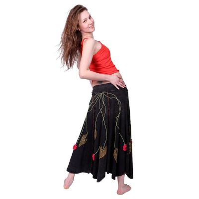Długa hippie spódnica z haftem Gandhali Nepal