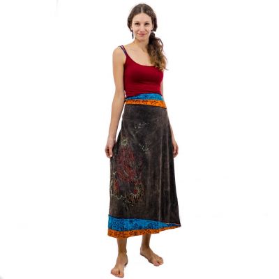 Długa haftowana spódnica w stylu etnicznym Bhamini Akar