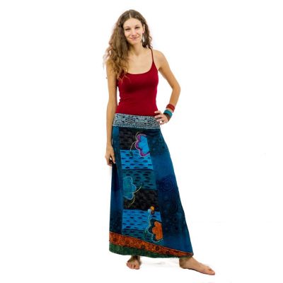 Długa haftowana spódnica w stylu etno Ipsa Pirus | M, L, XL