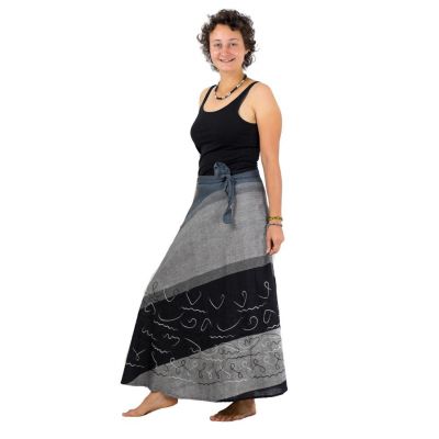 Długa kopertowa spódnica Vasanti Badai Nepal