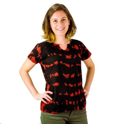 T-shirt damski z krótkim rękawem Benita w kolorze czerwonym Nepal