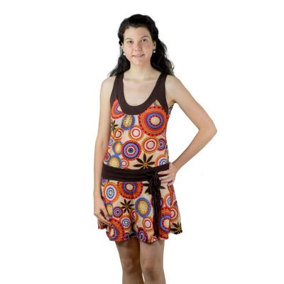 Sukienka etno z mandalami Yanisa Kosum | UNI (odpowiada S / M)