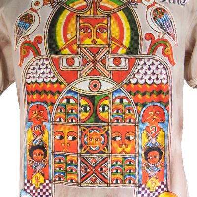 Męska koszulka batikowa Sure Aztec Day&Night Brown Thailand