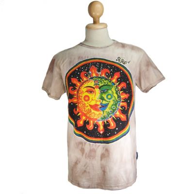 Męska koszulka batikowa Sure Celestial Emperors Brown | M - OSTATNIA SZTUKA!, XL