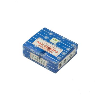 Stożki zapachowe Nag Champa - Satya Sai Baba | Pudełko z 12 stożkami zapachowymi, Opakowanie 12 pudełek w cenie 10