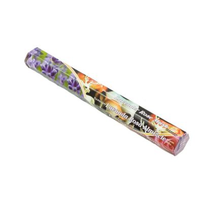 Kadzidełka Darshan Lavender Rose Musk | Pudełko zawierające 20 pałeczek, Opakowanie zawiera 6 pudełek w cenie 5