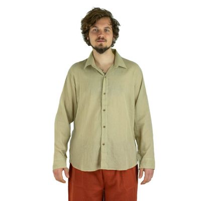 Męska koszula z długim rękawem Tombol Light Brown | M, L, XL, XXL, XXXL