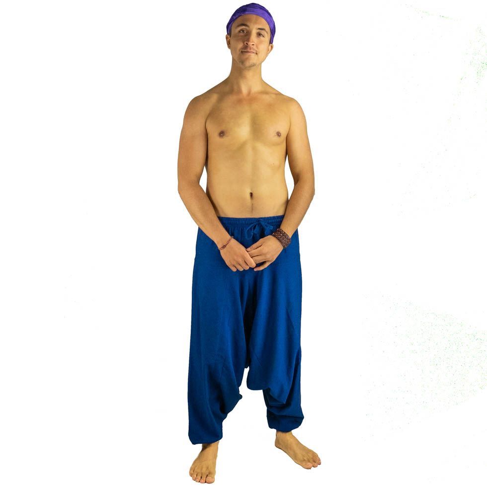 Bawełniane spodnie Alibaba - Badak Biru Nepal