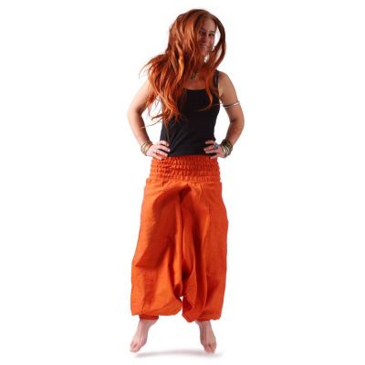Spodnie haremowe pomarańczowe Jeruk Jelas Nepal
