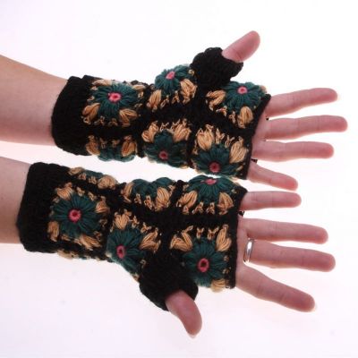 Wełniane rękawiczki bez palców Jendela Pokhara Nepal