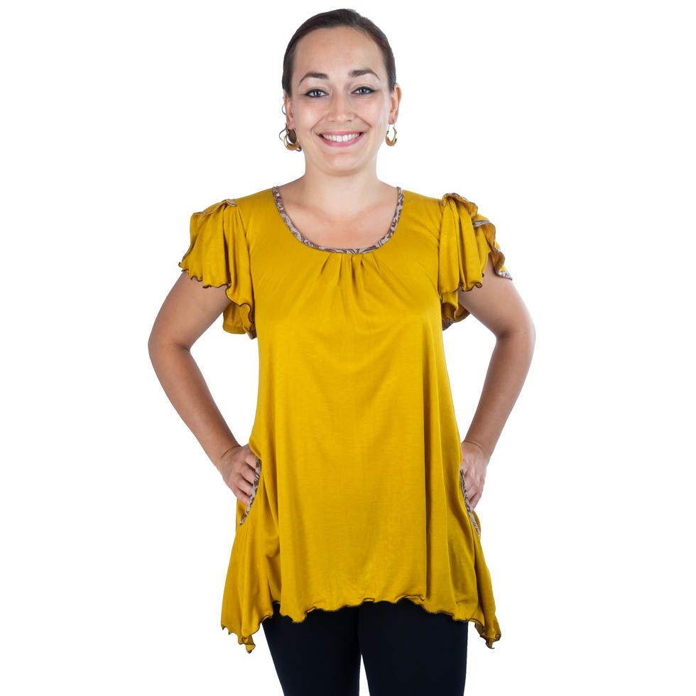Bluzka Jina żółta Nepal