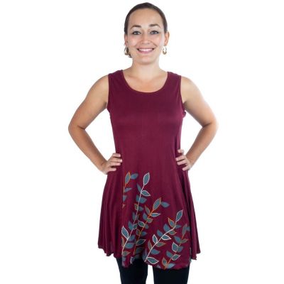 Sukienka etno Gopal Burgundy | S, L, XL, XXL