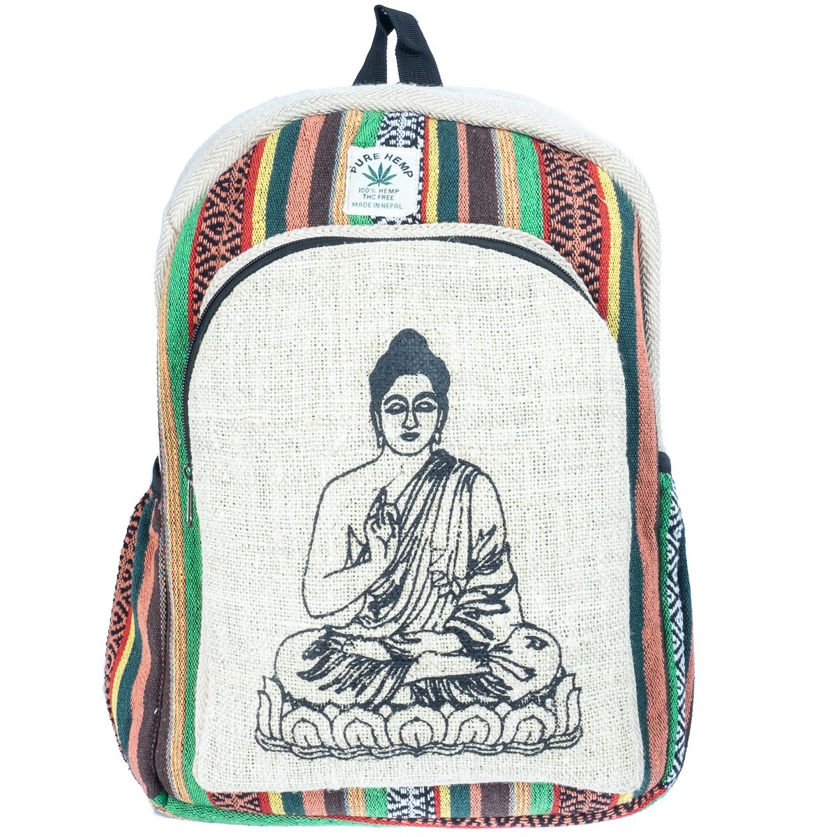 Plecak etniczny z konopi Budda Nepal