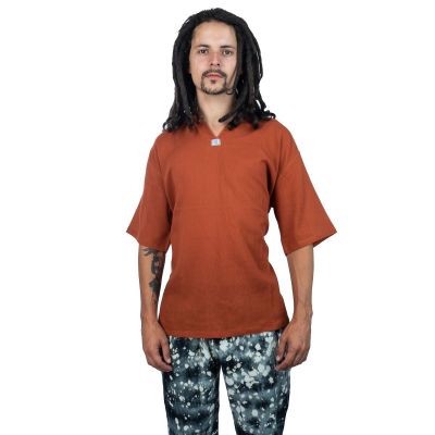 Kurta Lamon Orange- koszula męska z krótkim rękawem | M, L, XL, XXL