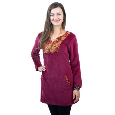 Aksamitna sukienka Kareen Anggur Nepal