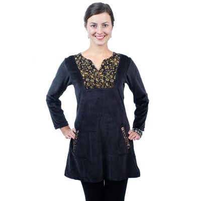 Aksamitna sukienka Kareen Hitam | S, M, L, XL