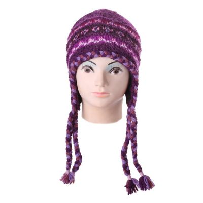 Wełniana czapka Annapurna Purple