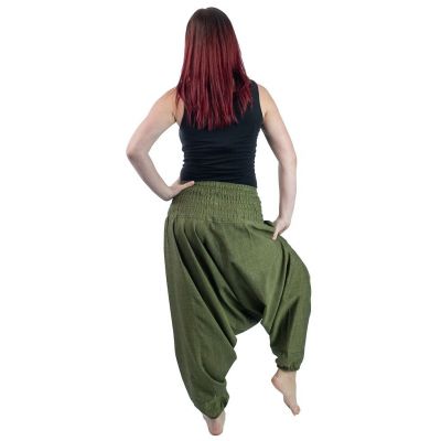Spodnie haremowe zielone Hijau Jelas Nepal