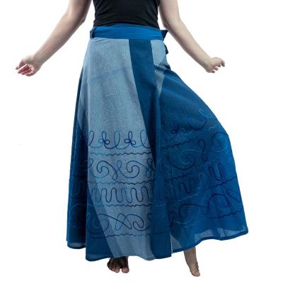 Długa kopertowa spódnica Vasanti Bengawan Nepal