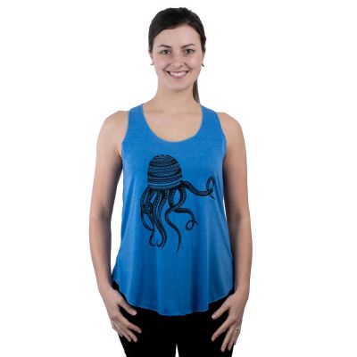 Damski podkoszulek Darika Octopus Blue | UNI (odpowiada S / M)