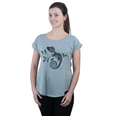 Damska koszulka z krótkim rękawem Darika Chameleon Grey | S/M, L/XL