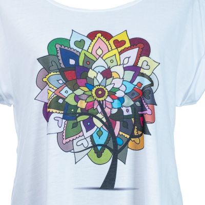 Damska koszulka z krótkim rękawem Darika Fantasy Tree Thailand