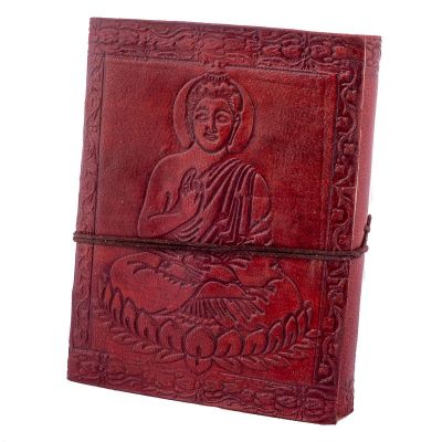 Skórzany notatnik Budda | mini, mały, średni, duży