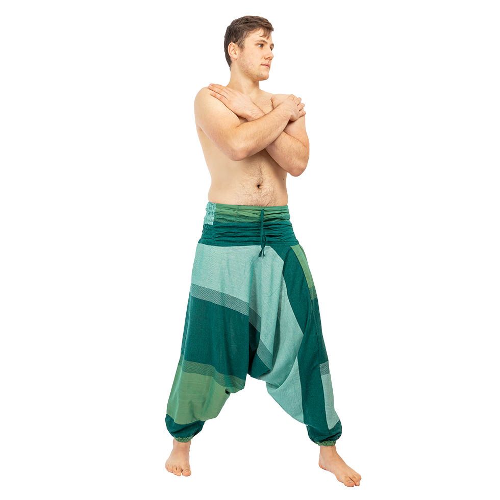 Spodnie haremowe Telur Green Nepal