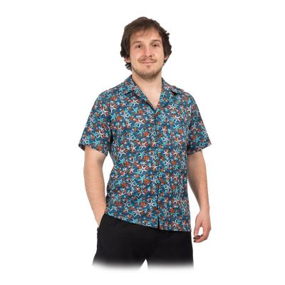 Męska "koszula hawajska" Blue Sea | S, M, L, XL, XXL
