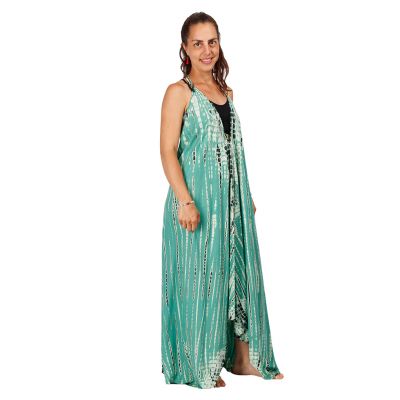 Długa batikowa sukienka Tripta Mint | UNI