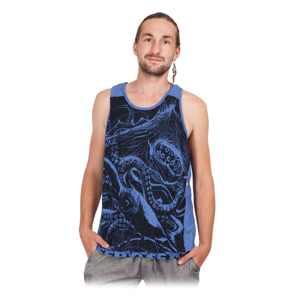 Męska koszulka bez rękawów Sure Octopus Blue Thailand