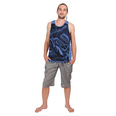 Męska koszulka bez rękawów Sure Octopus Blue Thailand