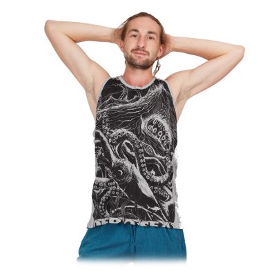 Męska koszulka bez rękawów Sure Octopus Grey | M, L, XL, XXL