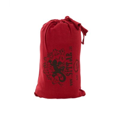 Bawełniana odzież do jogi Podwójne Dordże i Czakry – czerwona - - komplet top + legginsy L/XL Nepal