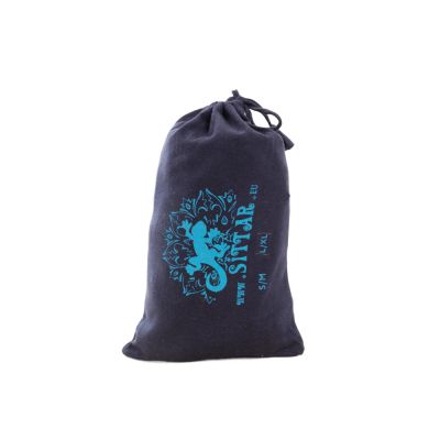 Bawełniana odzież do jogi Drzewo życia i Czakry – ciemnoniebieska - - komplet top + legginsy L/XL Nepal