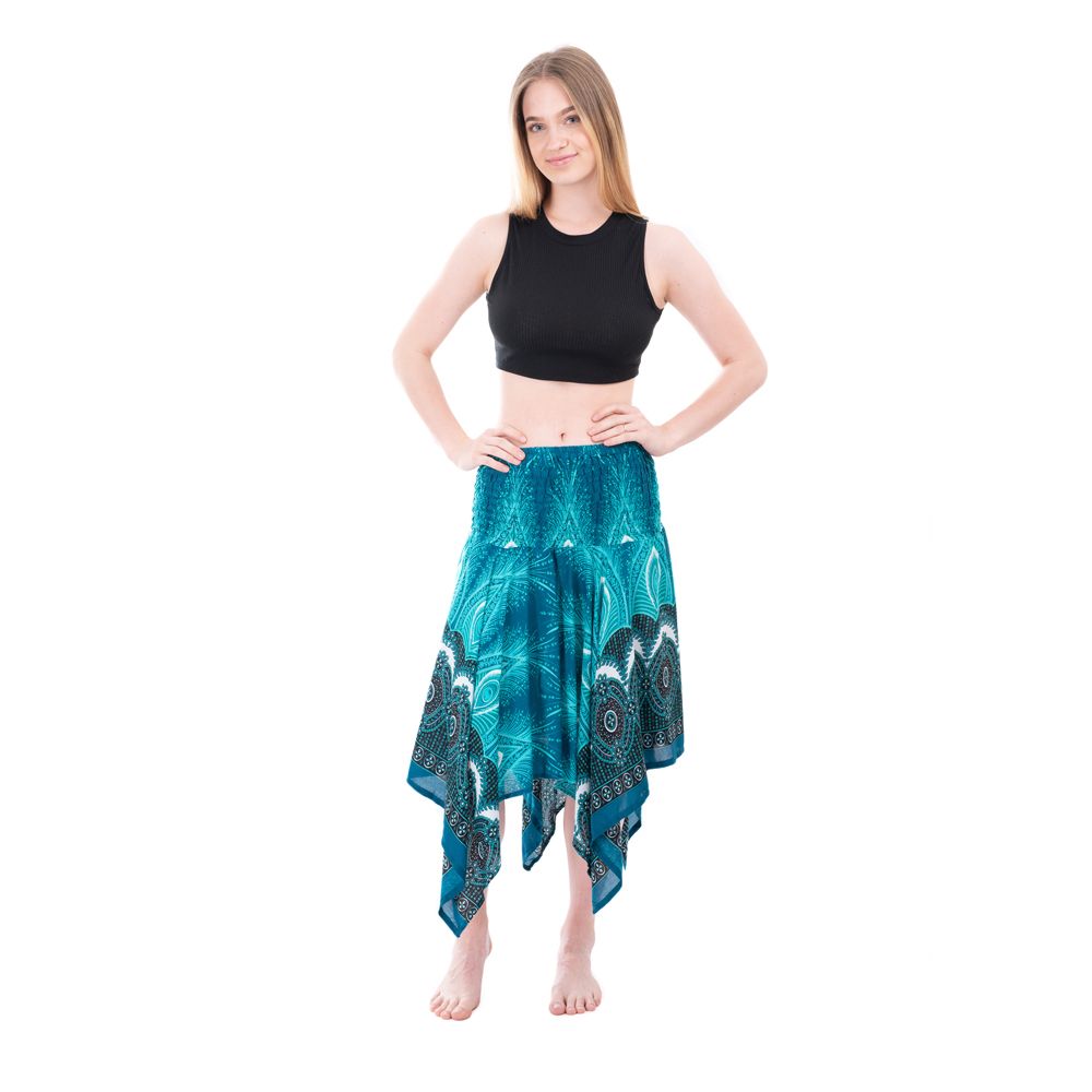 Spódnica / sukienka asymetryczna z elastyczną talią Malai KhadijaSpódnica asymetryczna Thailand