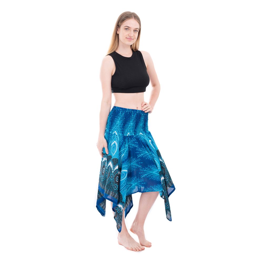Spódnica / sukienka asymetryczna z elastyczną talią Malai RahimSpódnica asymetryczna Thailand