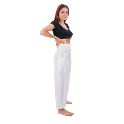 Białe spodnie tureckie / haremowe Somchai White Thailand