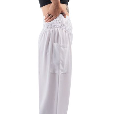 Białe spodnie tureckie / haremowe Somchai White Thailand