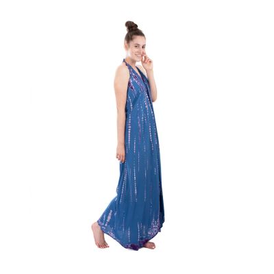 Długa batikowa sukienka kobaltowo-niebieska Tripta Cobalt Blue Thailand