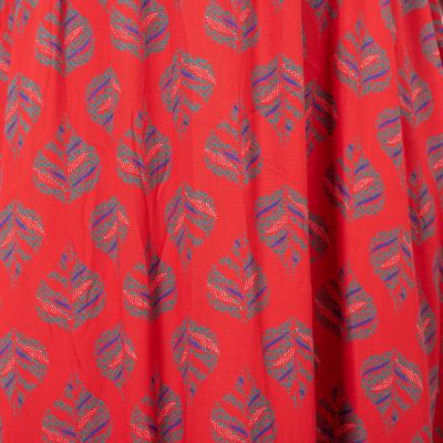 Sukienka etno z rękawami kimono Doralia czerwona India
