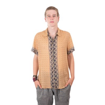 Indyjska koszula męska w stylu etno Kabir Kuning | M, L, XL, XXL