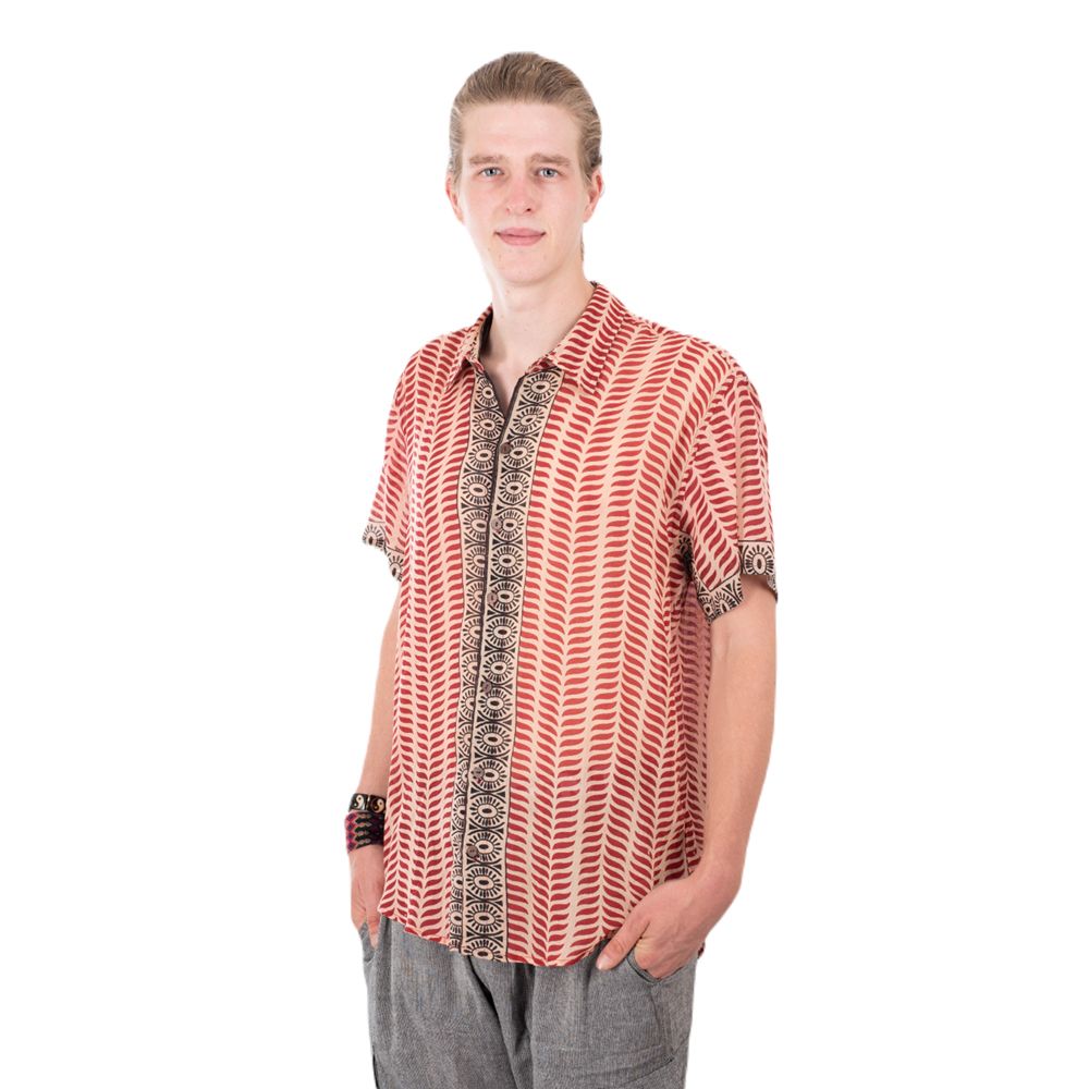 Indyjska koszula męska w stylu etno Kabir Merun India