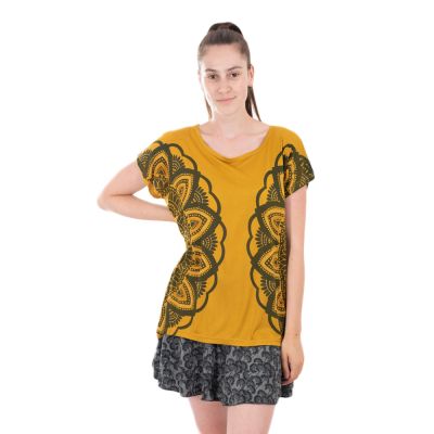 Luźna żółta bluzka / top Farida Mustard | S, M, L, XL, XXL