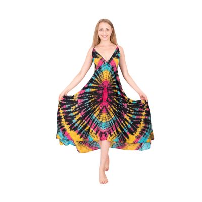 Długa kolorowa batikowa sukienka Tripta Lollipop Thailand