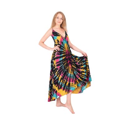 Długa kolorowa batikowa sukienka Tripta Lollipop Thailand