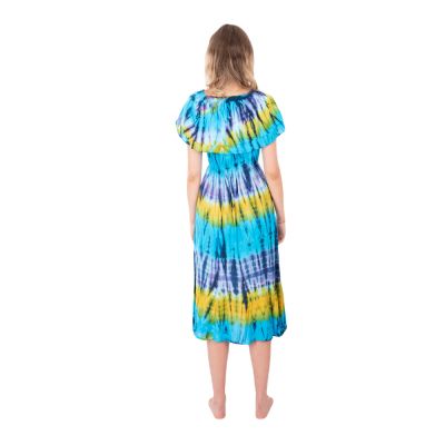Długa batikowa sukienka z falbankami Annabelle Dream Thailand