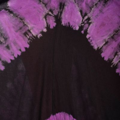 Długa batikowa sukienka Tripta Purple-Black Thailand