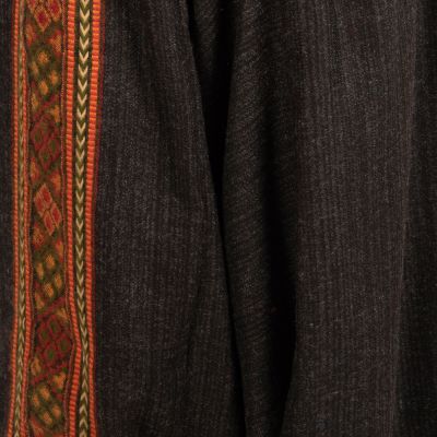 Ciepłe akrylowe spodnie tureckie Kangee Black India